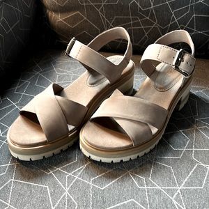 Timberland Violet Marsh sandals, Taupe Nubuck, size 8